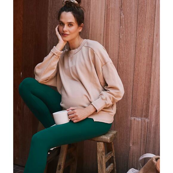 NWT Free People Movement x Hatch Intercept Maternity Pullover Desert Sand Small - Picture 1 of 9